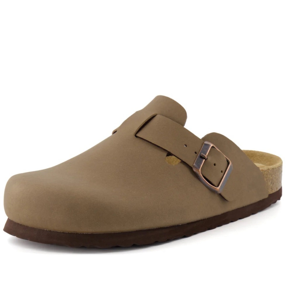 Brown clogs